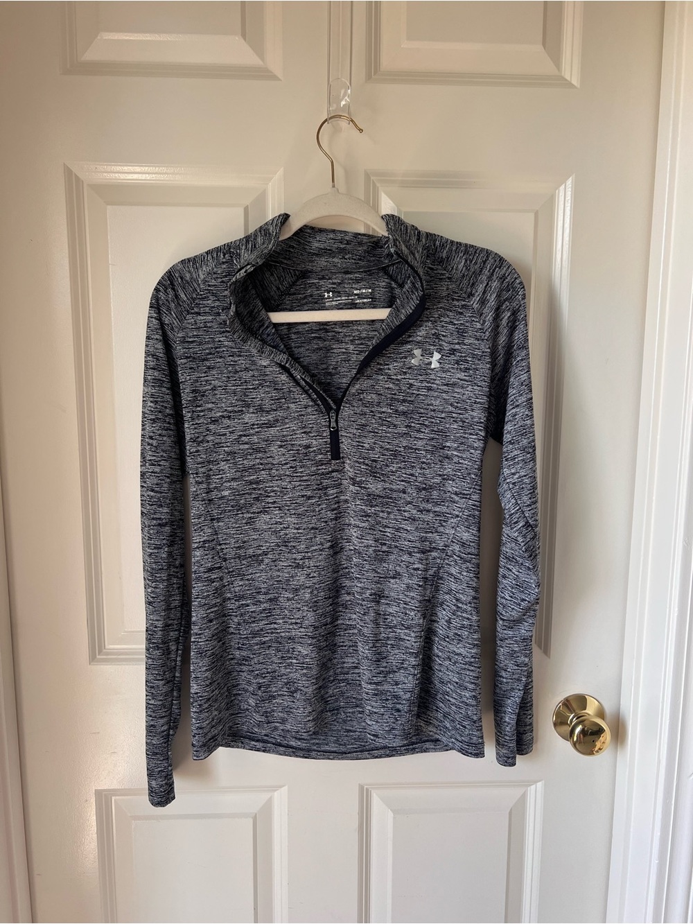 Under Armour Women's Gray Heather 1/4 Zip Performance Pullover